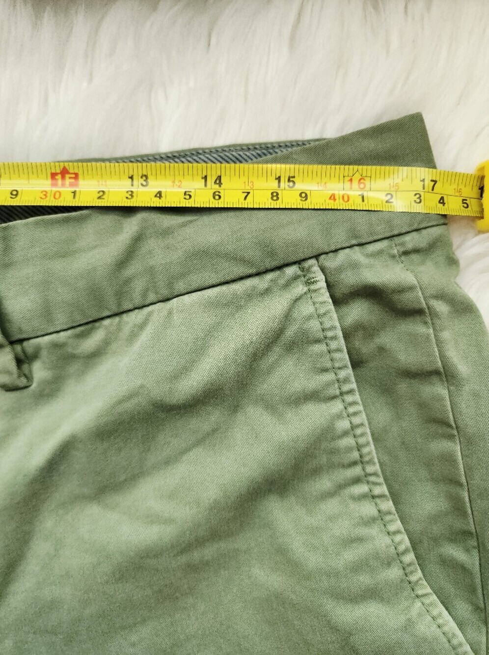 FIGARET PARIS OLIVE CHIN9 PANTS MENS SIZE 32 WAIST COMFTRABLE FIT - Picture 13 of 14